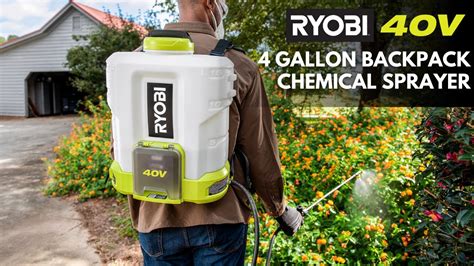 RYOBI 40V Backpack Chemical Sprayer YouTube