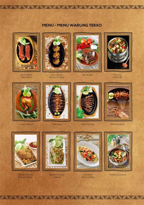 Menu At Warung Tekko Cikarang Restaurant Bekasi Regency Citywalk Lippo