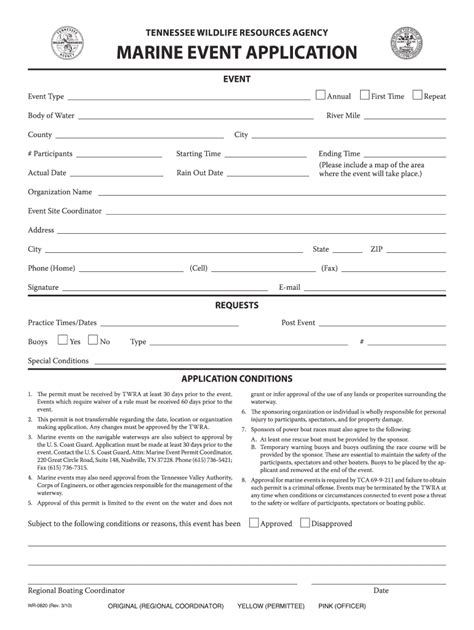 Twra Boat Registration 111 Fill Out Sign Online DocHub