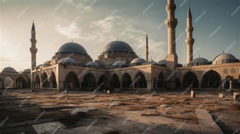 Premium AI Image | A digital painting of a mosque in istanbul