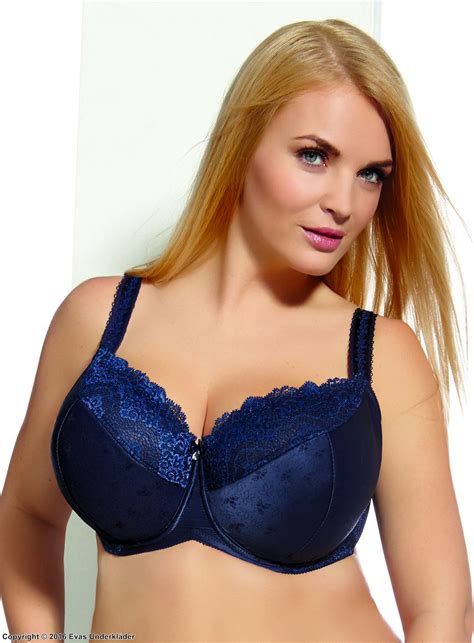 Exclusive Big Cup Bra Satin Lace Inlays