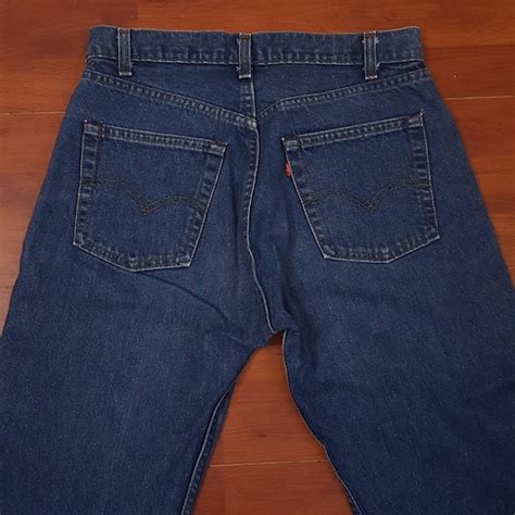 70s 80s Dark Wash Levis 501 Jeans Fit Like 31w 3… Gem