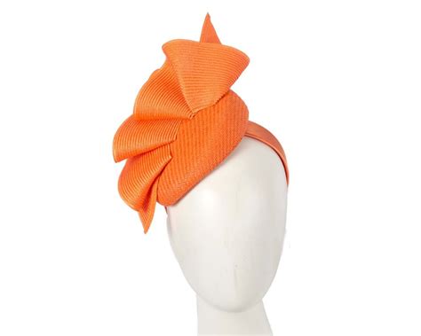 Orange Racing Pillbox Fascinator By Fillies Collection Fascinators Online