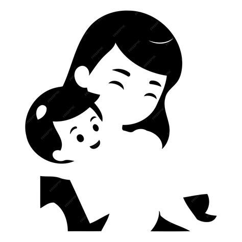 Premium Vector Mother And Daughter Sitting On The Floor And Hugging