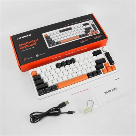 Zifriend ZA68 Hot Swappable Rgb Mechanical Keyboard Night Crow Tnt Custom Linear Switch