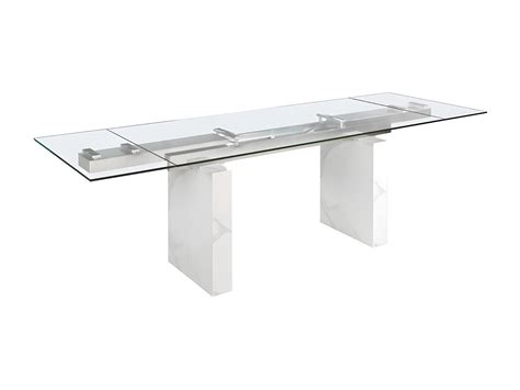 Table Manger Rallonge Rectangulaire Verre Tremp Angel Cerda