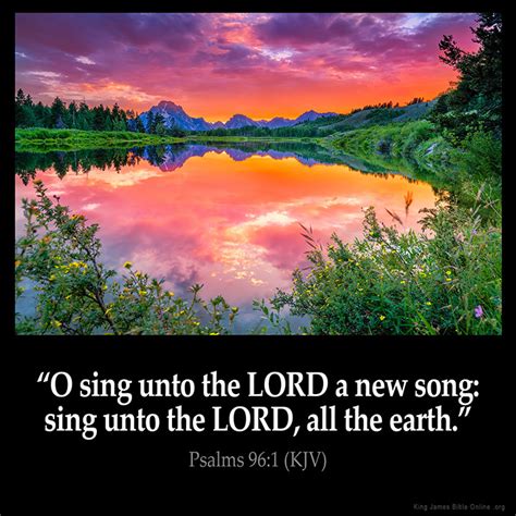 Psalms 96 1 Inspirational Image