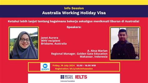 Info Session Australia Working Holiday Visa British Council Indonesia