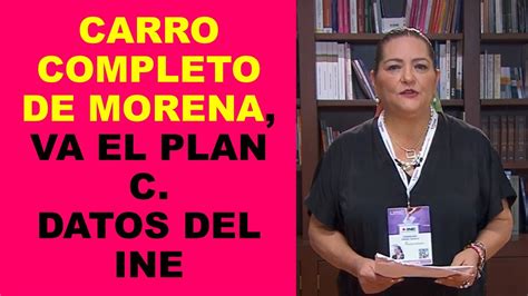 Soy Docente Carro Completo De Morena Va El Plan C Datos Del Ine Youtube