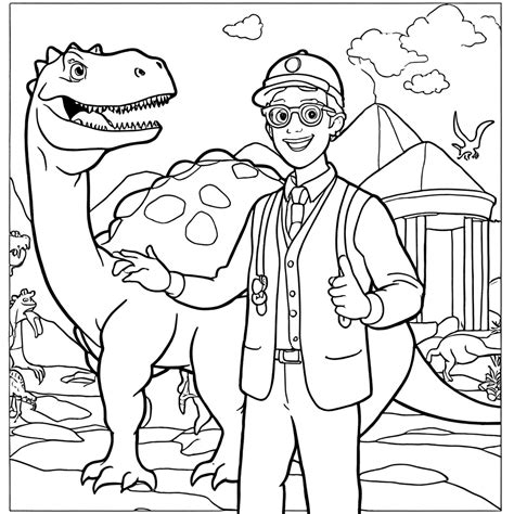26 Blippi Coloring Pages (Free PDF & PNG Printable)