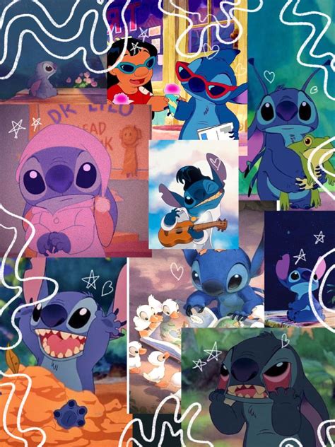 Stitch And Angel Collage Wallpapers Wallpaper Cave