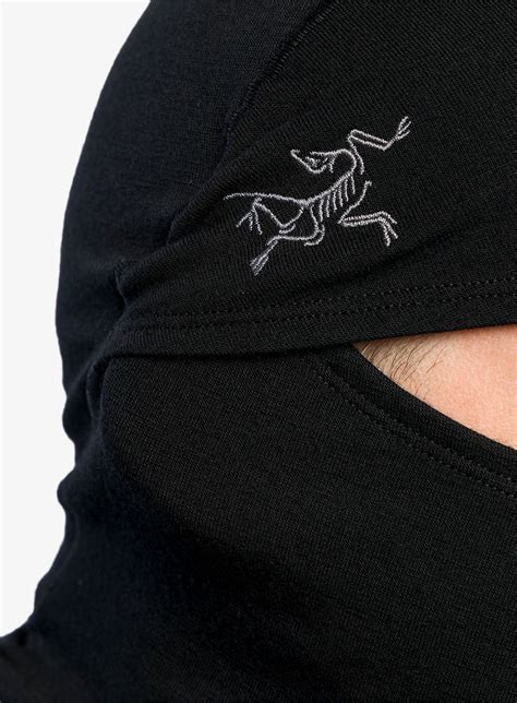 Cagula Arcteryx Rho Lightweight Wool Balaclava Black