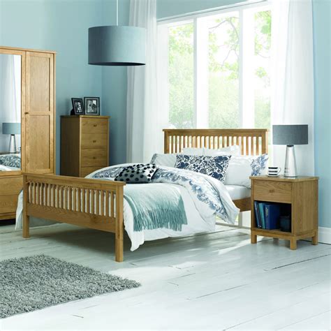 Bentley Designs Atlanta Oak Wood Bedstead High Foot End Beds Are Uzzz