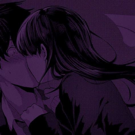 Couple Icon Anime Purple Anime Icon Love Hot Anime Couples Anime Love Couple Anime Couples