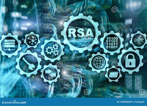 RSA Rivest Shamir Adleman Cryptosystem Stock Illustration