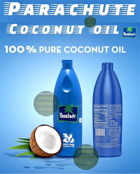 PARACHUTE COCONUT OIL 100 Pure Natural Hair Oil Unrefined