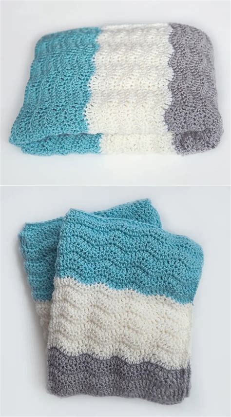 Free Chevron Baby Blanket Crochet Pattern - Leelee Knits