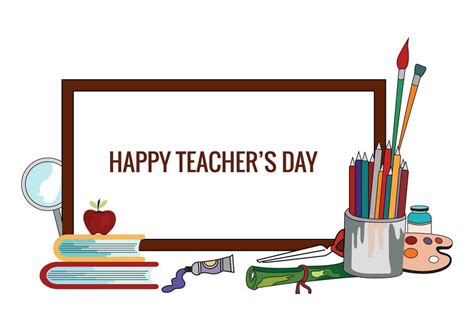 Happy teachers' day celebration card background 23478686 Vector Art at ...