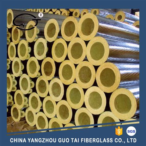 Heat Insulation Glass Wool Pipe Section For Building China Glass Wool