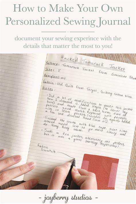 Best Way To Sewing Journal