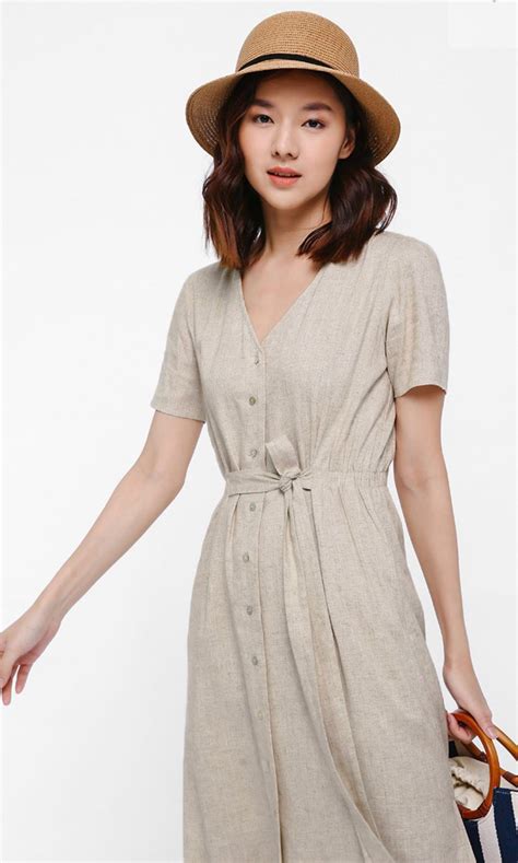 Love Bonito Maxi Dress Nude Women S Fashion Dresses Sets Dresses On Carousell