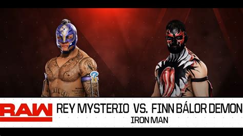 Wwe Raw Rey Mysterio Vs Finn Balor Demon Youtube