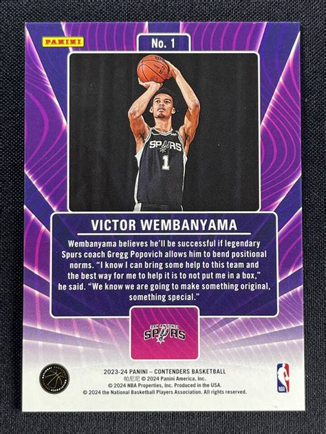 Panini Contenders Victor Wembanyama Lottery Ticket Rookie Rc