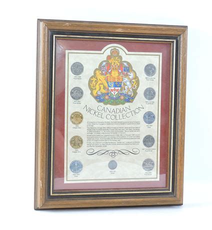 Police Auctions Canada - 11-Piece Framed Canadian Nickel Collection ...