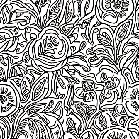 Antique Floral Wallpaper · Creative Fabrica