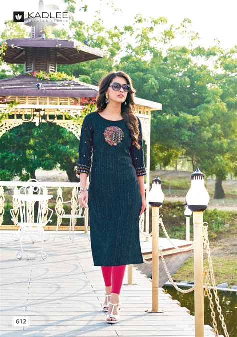 Kadlee Present Kashish Pure Weaving Kurti Collection Wholesaler