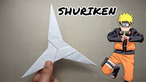 How To Make Paper Ninja Star Diy Naruto Shuriken Ninja Star Youtube