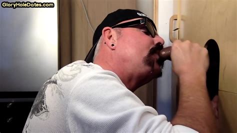 Gloryhole Amateur DILF Sucks Black Dong Cum In Mouth