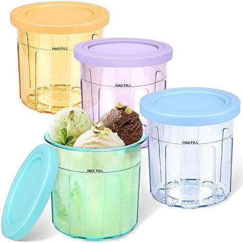 Vanlonpro 16oz Ice Cream Containers Replacement For Ninja