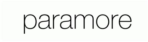 Paramore Logo Font