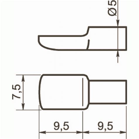 Taquets Simples Acier Diam Tre Mm Bricozor Bricozor