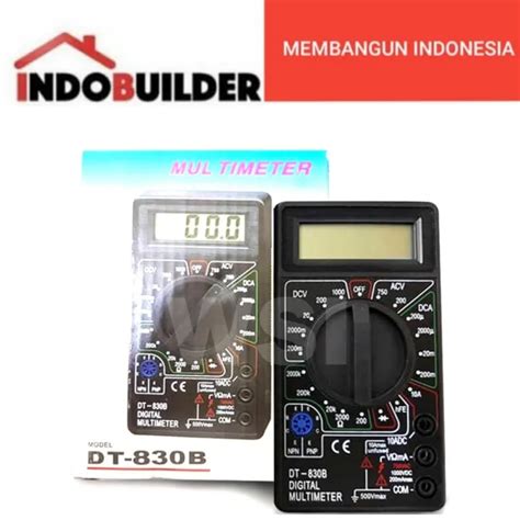 MULTITESTER DIGITAL DT 830B MULTIMETER AVOMETER UKUR ARUS LISTRIK