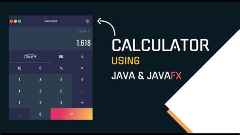 Calculator Javafx And Java Application With Modern Gui Design Youtube