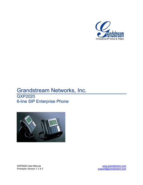 Grandstream Networks Inc Manualzz