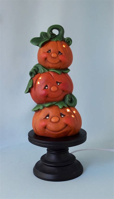 Ceramic Pumpkin Light | Vintage Style | Teresa's Ceramics