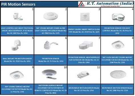 Securico Ceiling Mount PIR Sensor, 360 Degree at ₹ 1593/piece in