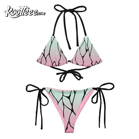 Hashira Shinobu Kocho Demon Slayer Bikini Set Swimsuit