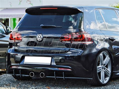 VW Golf 6 R Racer Rear Bumper Extension