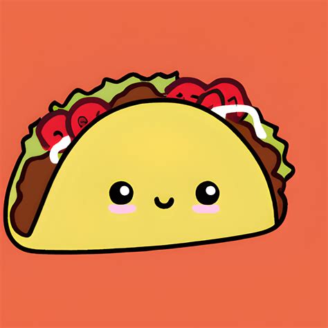 Kawaii Chibi Illustratie Van Schattige Taco S Creative Fabrica