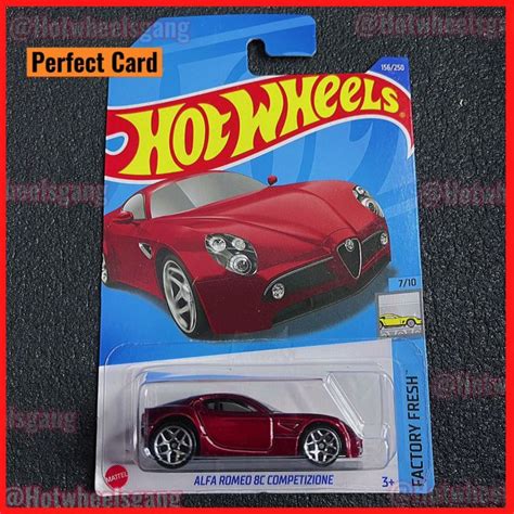Hot Wheel Alfa Romeo 8C Competizione 2022 Maroon Red Collection Car Factory Fresh Series Kereta