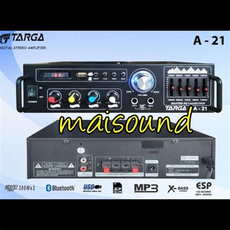 Jual POWER AMPLIFIER TARGA A21 AMPLI TARGA A 21 ORIGINAL BLUETOOTH USB