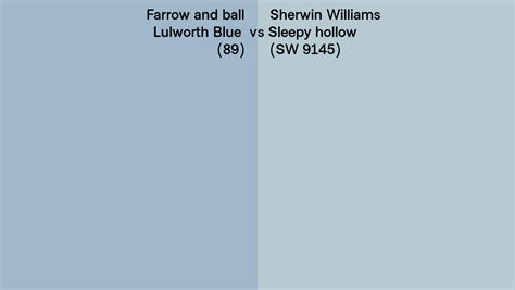 Farrow And Ball Lulworth Blue 89 Vs Sherwin Williams Sleepy Hollow