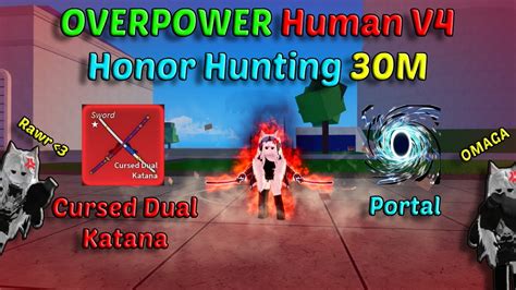 Portal Combo Human V4 OverPower God Human CDK Blox Fruits Bounty