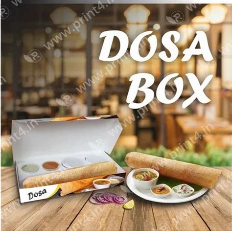 Light Weight Idli Dosa Packing Printed Paper Box At 3 Piece In Navi