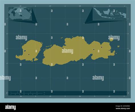 Nusa Tenggara Barat, province of Indonesia. Solid color shape ...