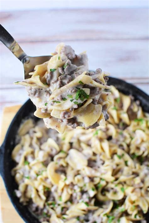 Copycat Homemade Hamburger Helper Beef Stroganoff Recipe